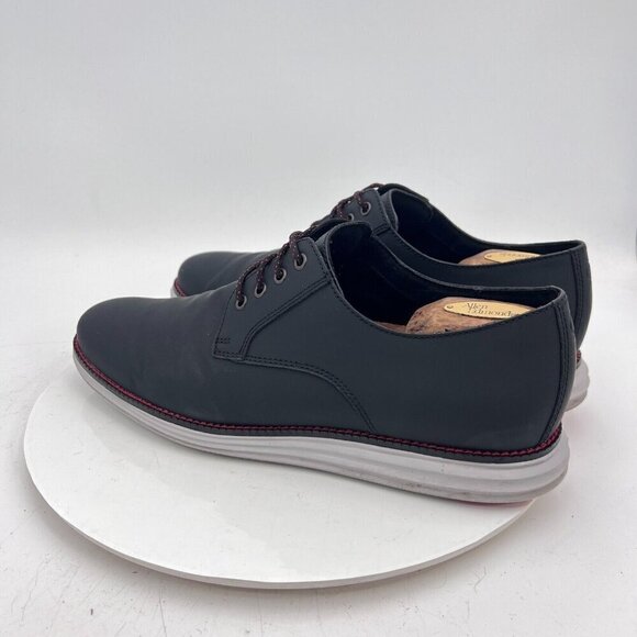 Cole Haan Original Grand Men Size 11M C27997 Dark Grey Black Leather Shoes - Picture 7 of 16
